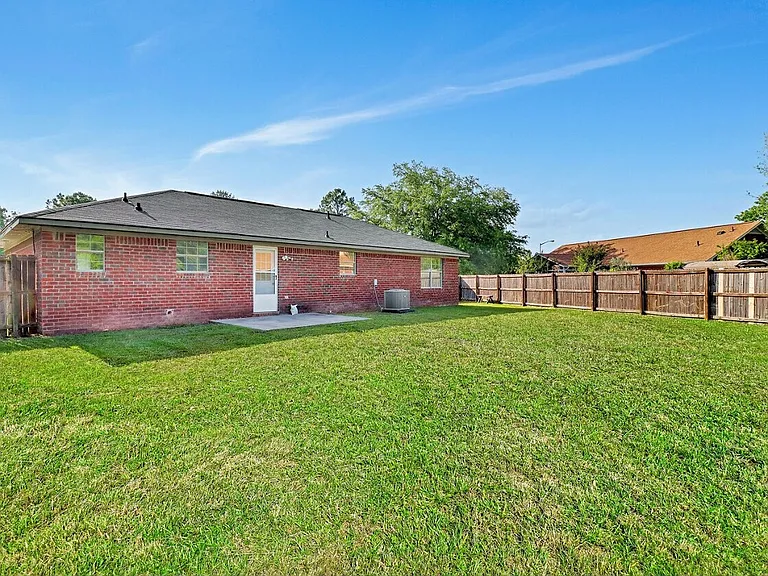 Good size yard with fenced
