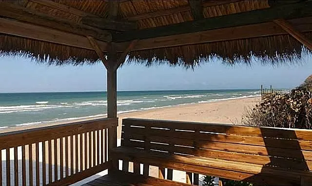 Beach Access Tiki Hut