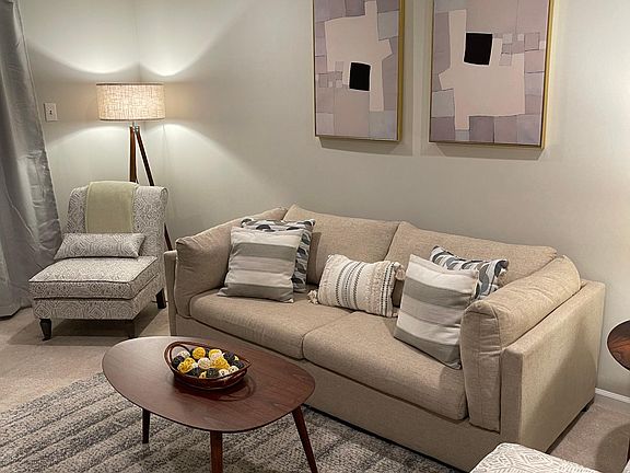 The sofa and seating were specifically chosen for quality and comfort.