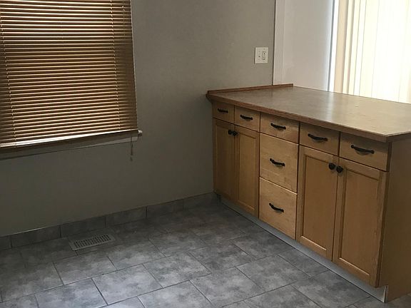 One area of the kitchen island