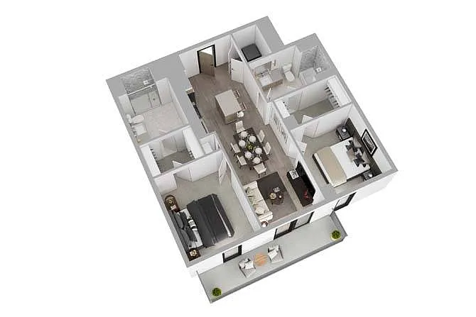 Floor plan 2B10