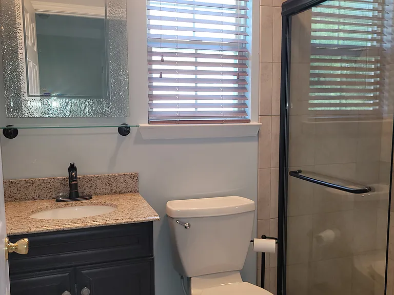 2nd floor hall bathroom with walk-in shower