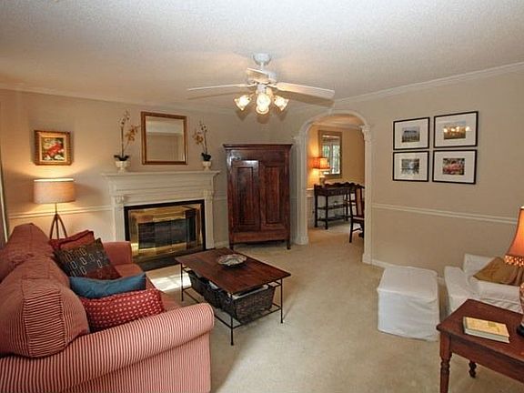 Crown molding & fireplace!