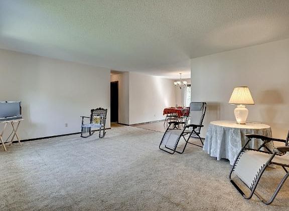 Very spacious living room as you enter the upper/main level