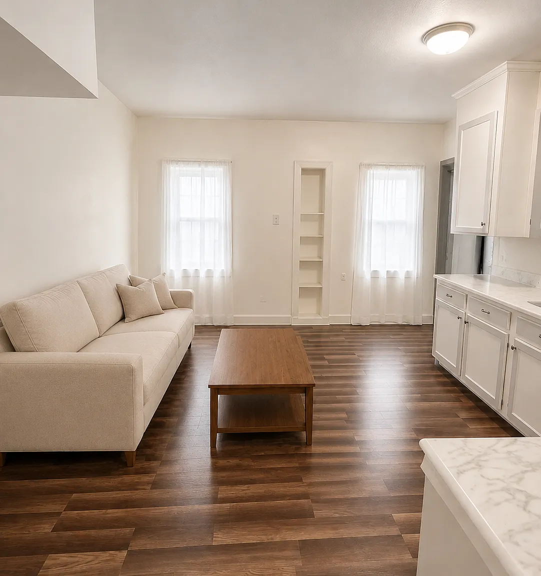 Three Private Rooms with a Central Living Area Built for Flexibility — Photo 1