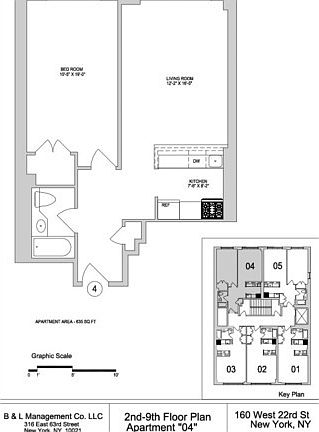 2nd image of 160 W 22nd St APT 804