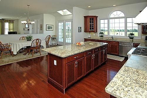 Fully loaded kitchen with granite counters, highend appliances and skylight 