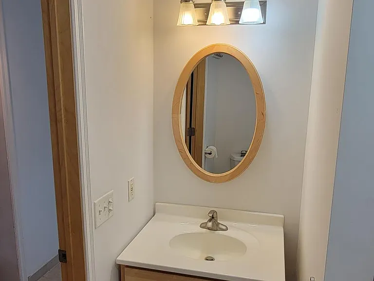 Lower-level bathroom