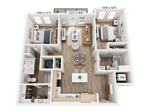 Floor plan The Madison - 2C
