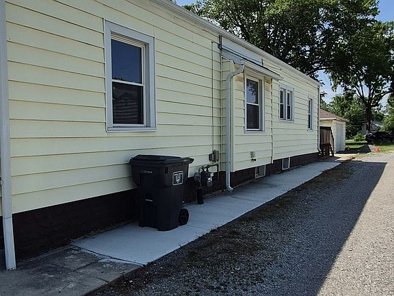 Side of house along alley