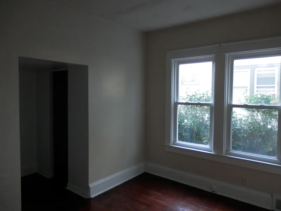 Bedroom with walk in closet