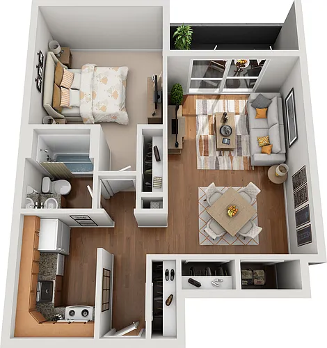 Floor plan 1B