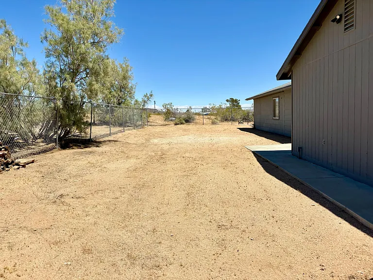 Enclosed backyard