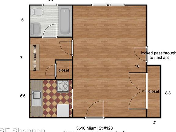 2nd image of 3510 Miami St APT 120