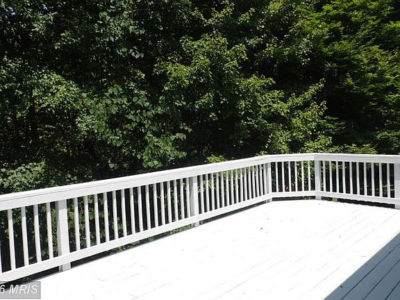 Deck with beautiful treed backdrop