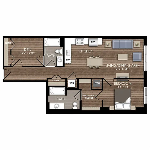Floor plan A12 Den