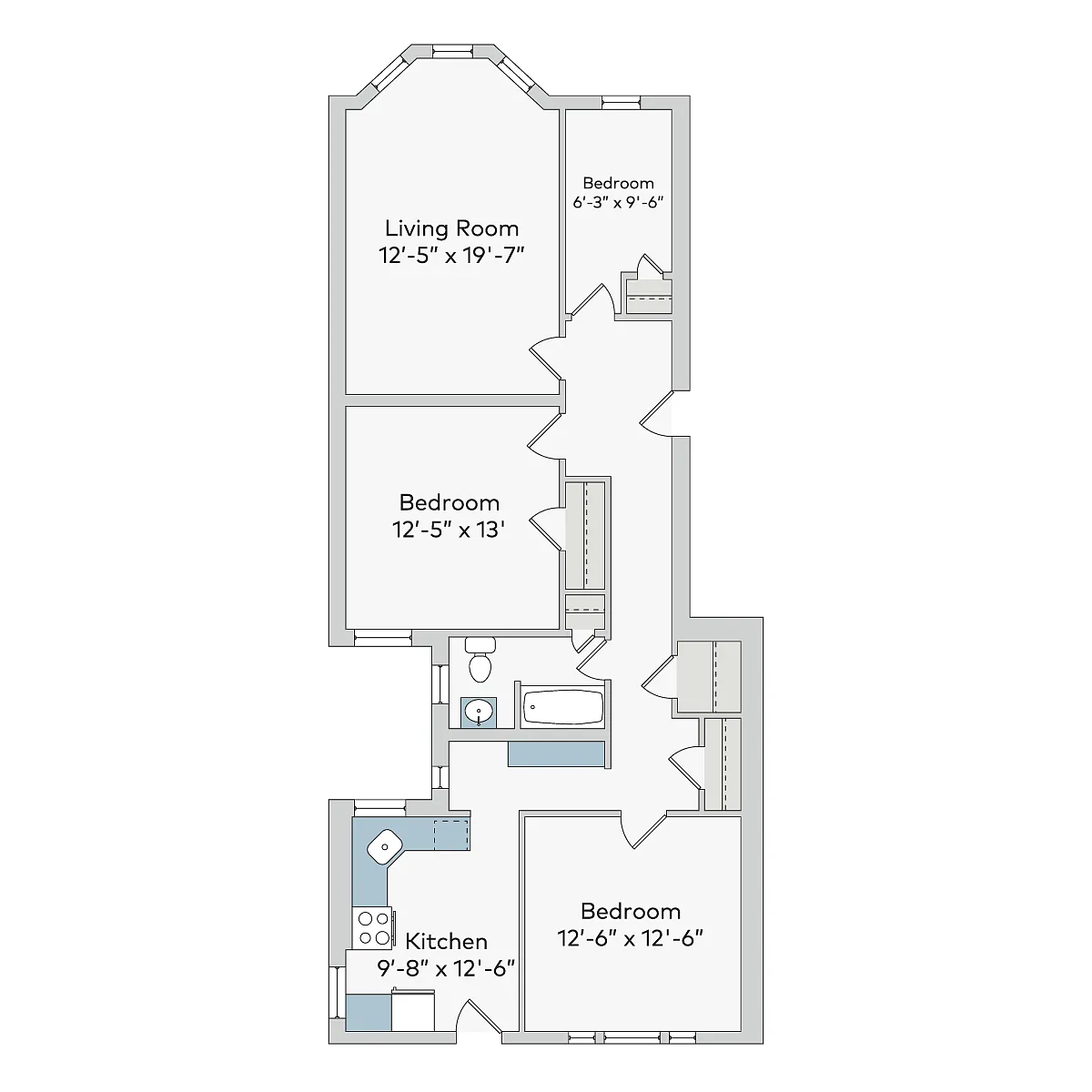 Floor plan van-2bf