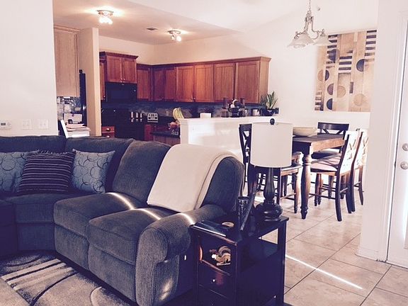 Living, dining, kitchen