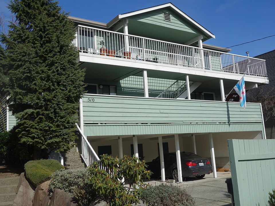 The apartment available is on the second floor number three on the left. The storage lockers are below.