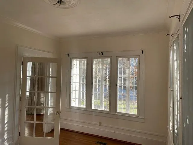 Sunroom can function as a third bedroom (if you don't mind having a closet in the hallway). Otherwise, a perfect office or room for growing plants.