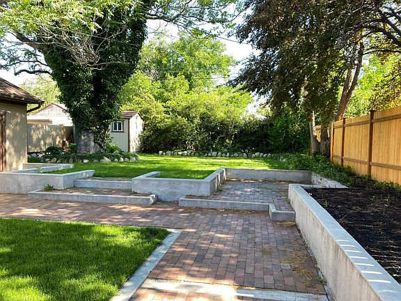 Manicured yard