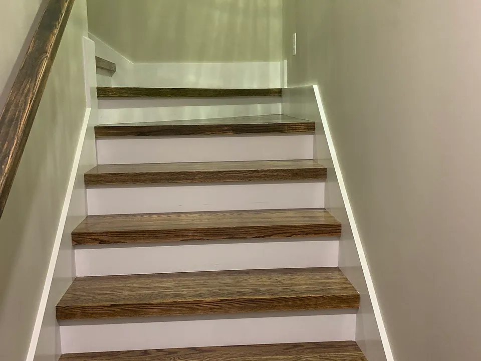 Hardwood staircase