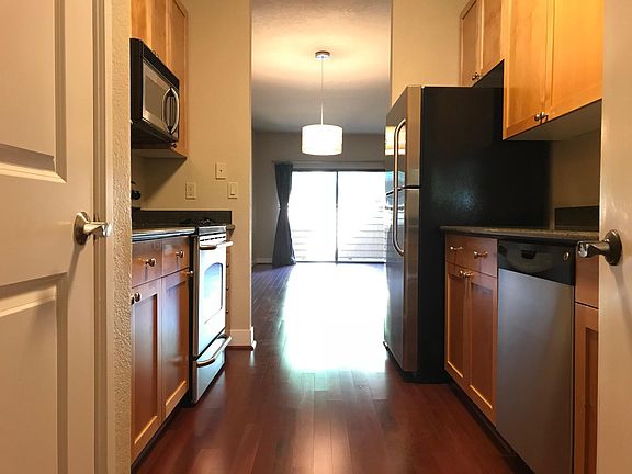 View from Kitchen to Living/Dining Room