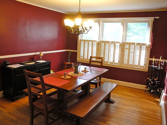 Dining room with great daytime light