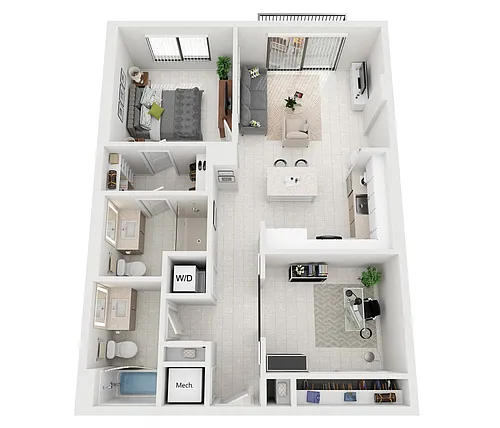 Floor plan Model A4 w/ den