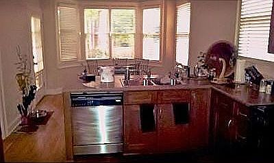 view into kitchen and nook