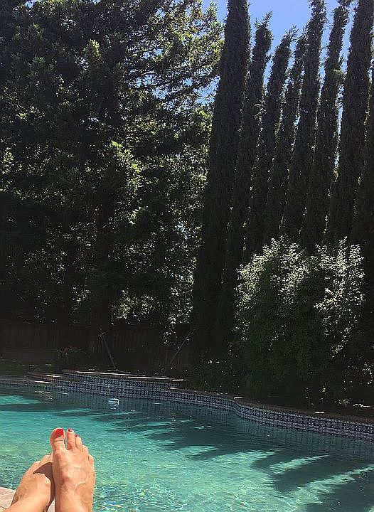 Private backyard