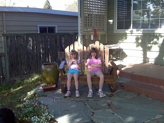 Front porch w/ flagstone