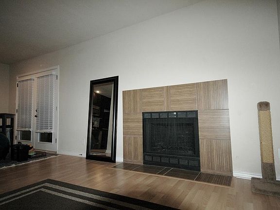 living room with fireplace