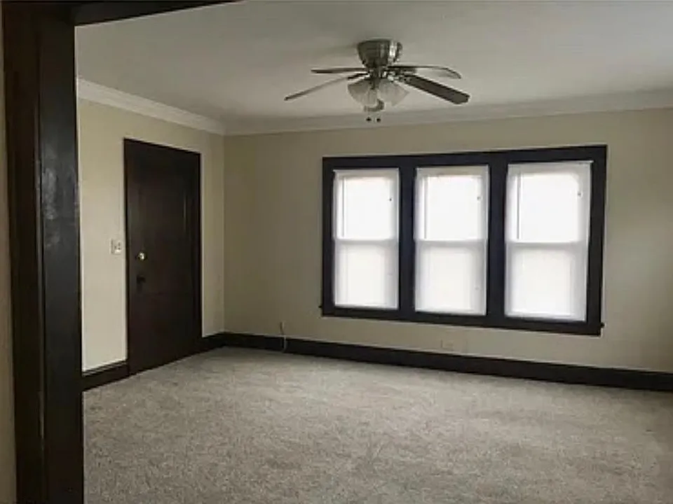 Beautiful natural hardwood with cream paint is sure to match any interior color palette.