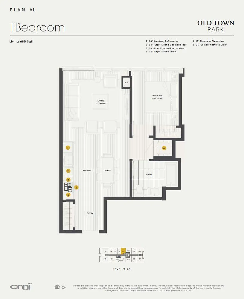 Floor plan Plan A1