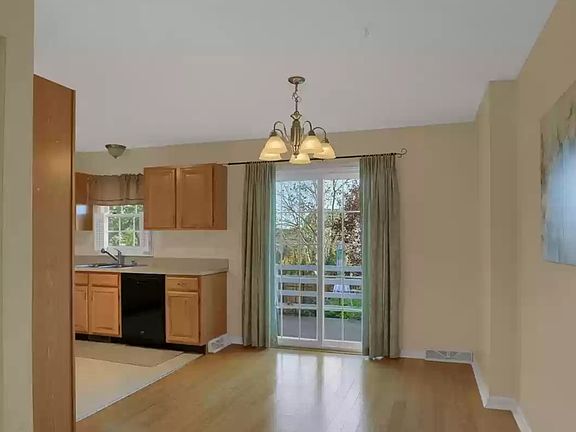Well lit, cheery dining area 