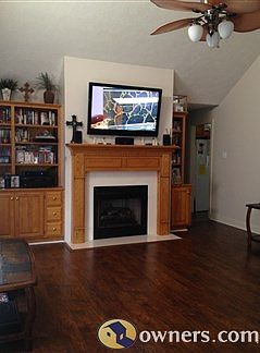 Living Room with Built-Ins