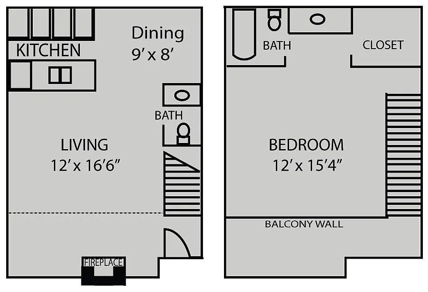 Floor plan B3 Birch Townhome