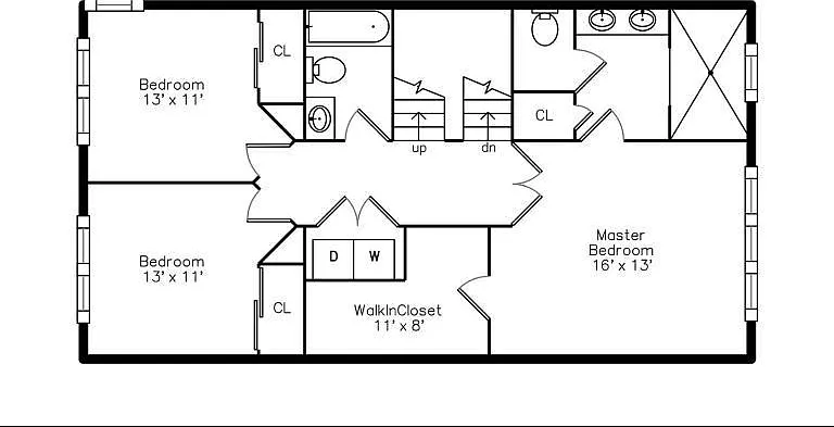 Floor plan - Bedroom level