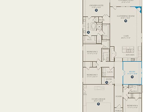 Elmaton Floor Plan, Quick Move-in Home, Floor 1