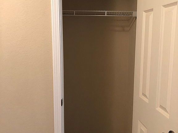 Coat closet in entry 