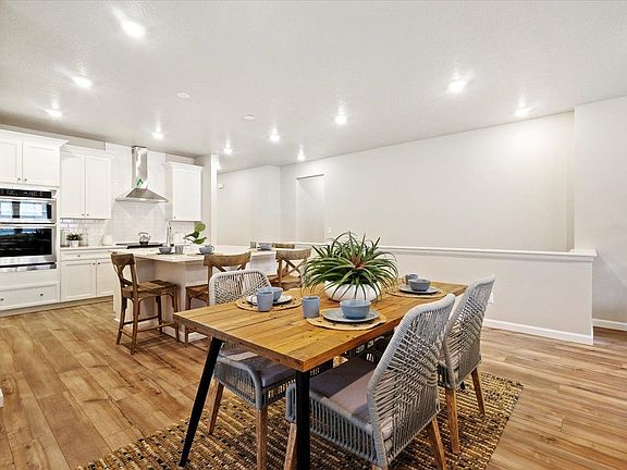 A view of the Kitchen and Dining area