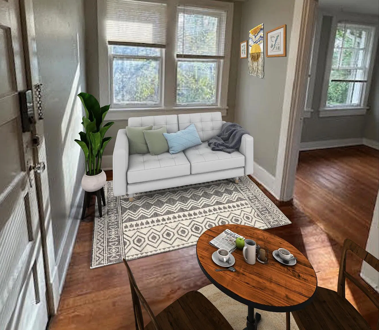 Living Room with small eating area
