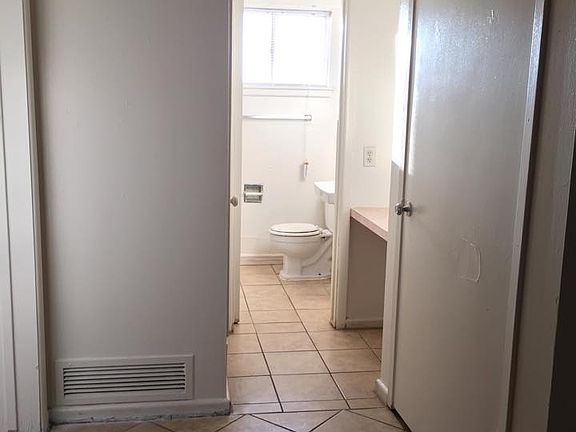 Hallway to bathroom