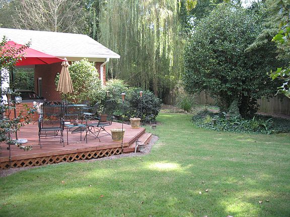 Back yard next to golf club