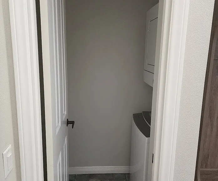 Laundry room area with washer and dryer.