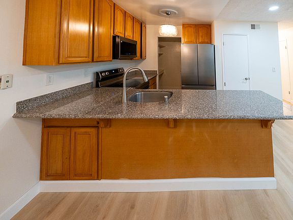 Kitchen with pantry at back