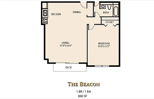 Floor plan The Beacon Renovated