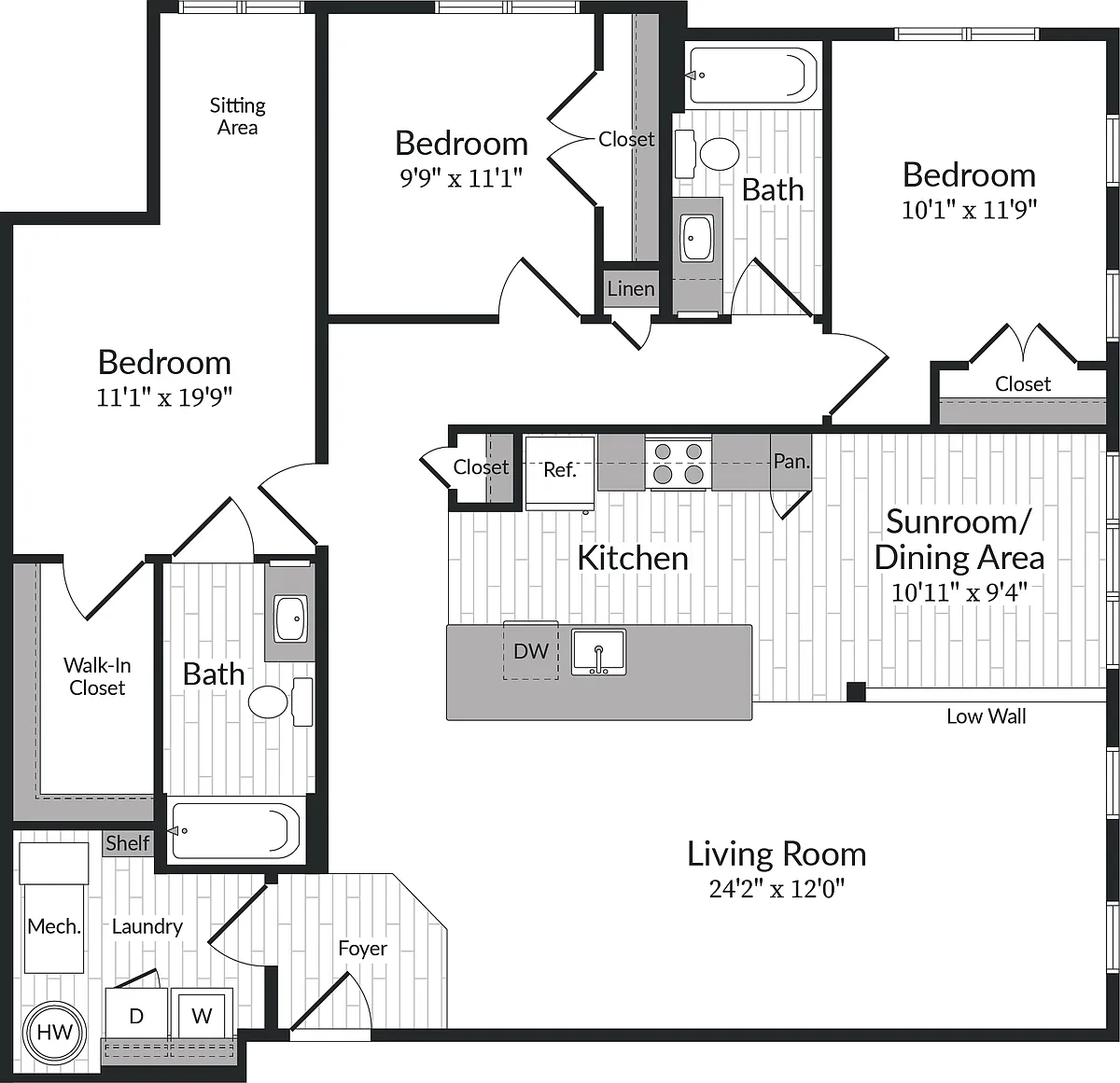 Floor plan T1_CL