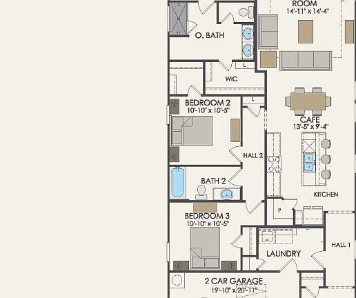 First Floor 3 br 2 ba